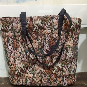 Rabbit Tapestry Tote Bag